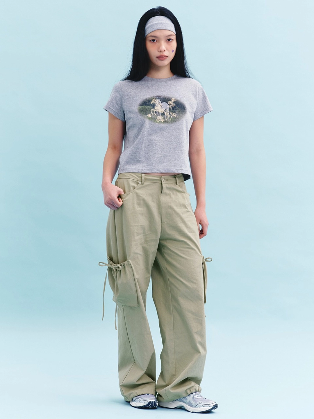 마가린핑거스 STRAP CARGO PANTS (KHAKI BEIGE) 상품 이미지 2