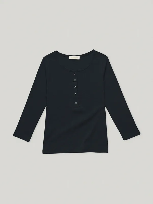 Lycée Button Tee Dark Navy (2nd)
