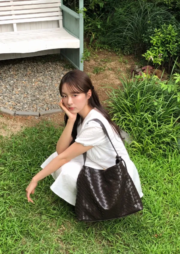 ANC WEAVING MESH BAG_BROWN