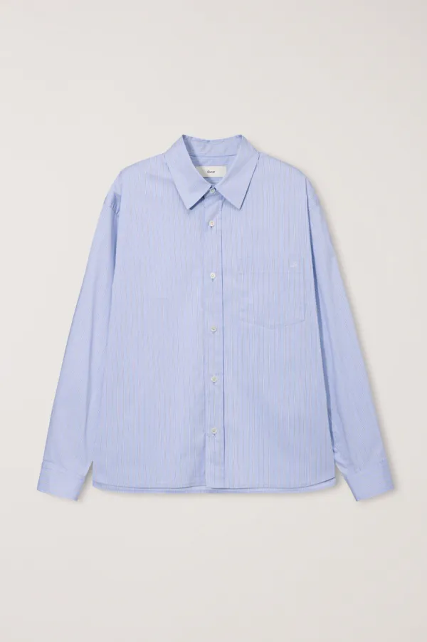 UNISEX CROPPED STRIPED SHIRT BLUE STRIPE_UDSH6A116B2