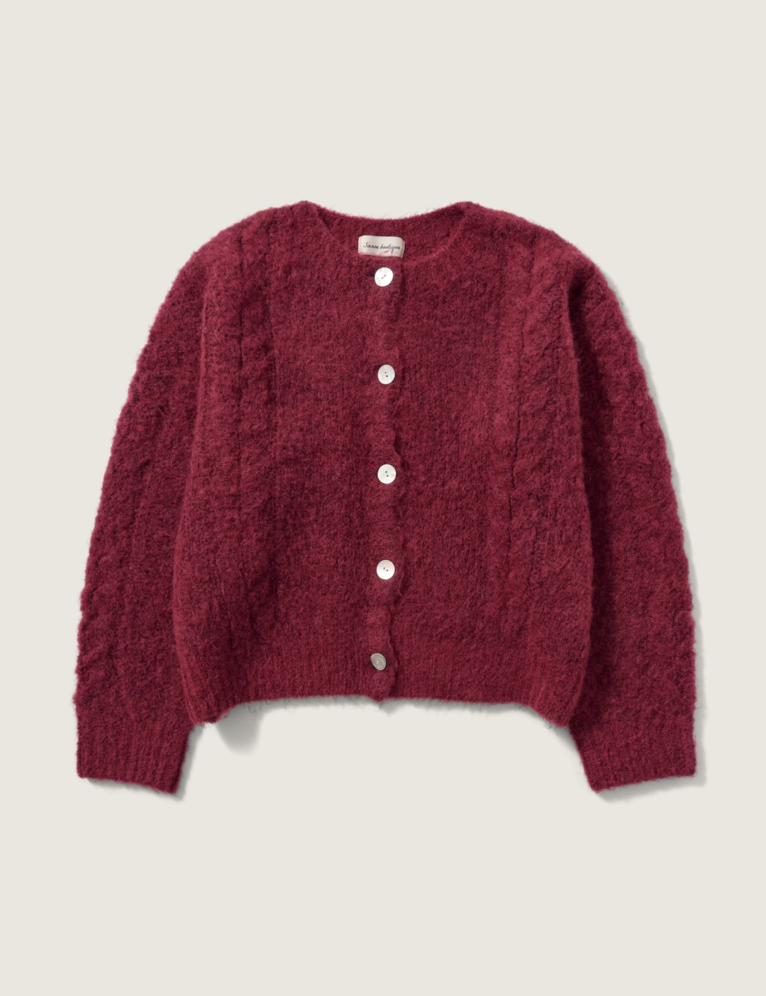시엔느 Camus Alpaca Cardigan (Burgundy) 상품 이미지 1