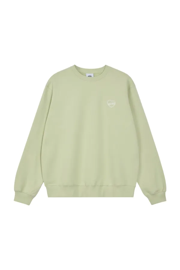 HEART SWEAT SHIRT-MELON