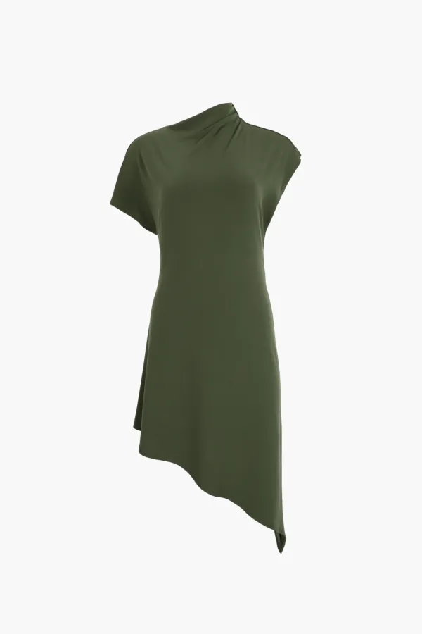 SONAR DRESS IN OLIVE