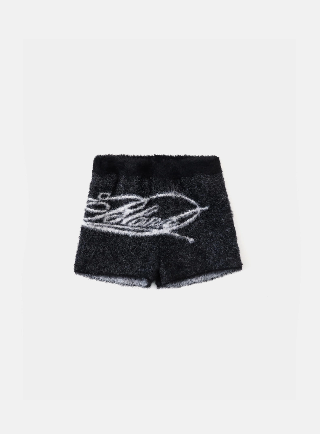 배드블러드 [w-srt25-052] 다크 클래식 MYM 모헤어 보이 숏츠 - 블랙 상품 이미지 3