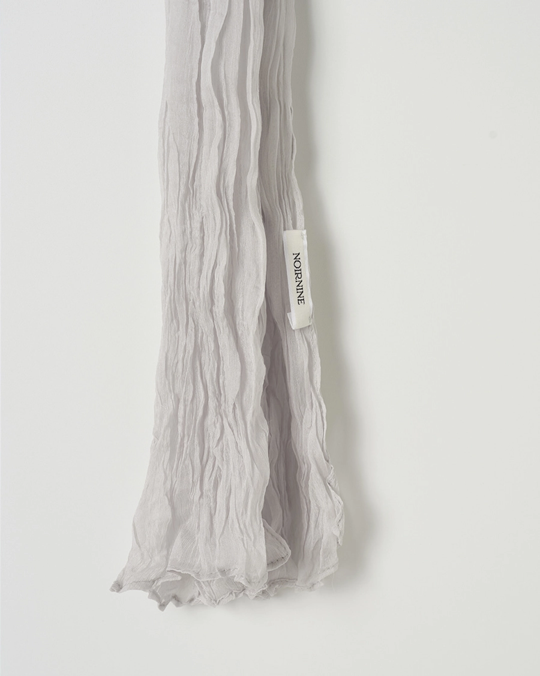 누아르나인 Crinkle Scarf Set [SILVER GREY] 상품 이미지 2