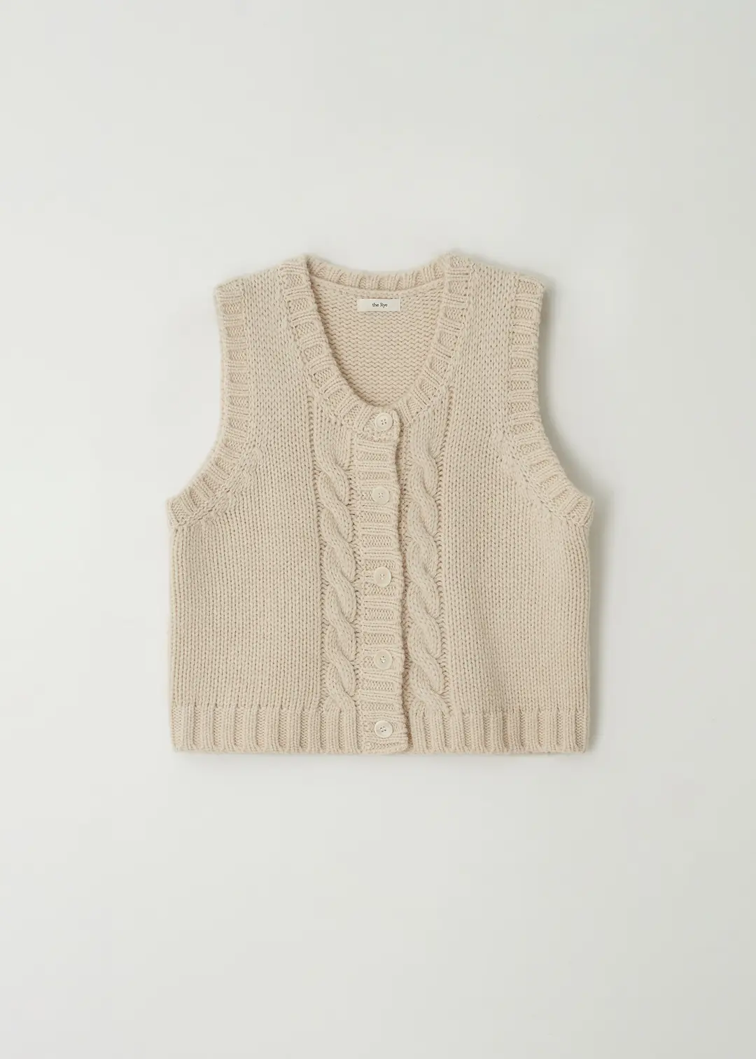 더라이 Cable Button Vest(Ivory) 상품 이미지 3