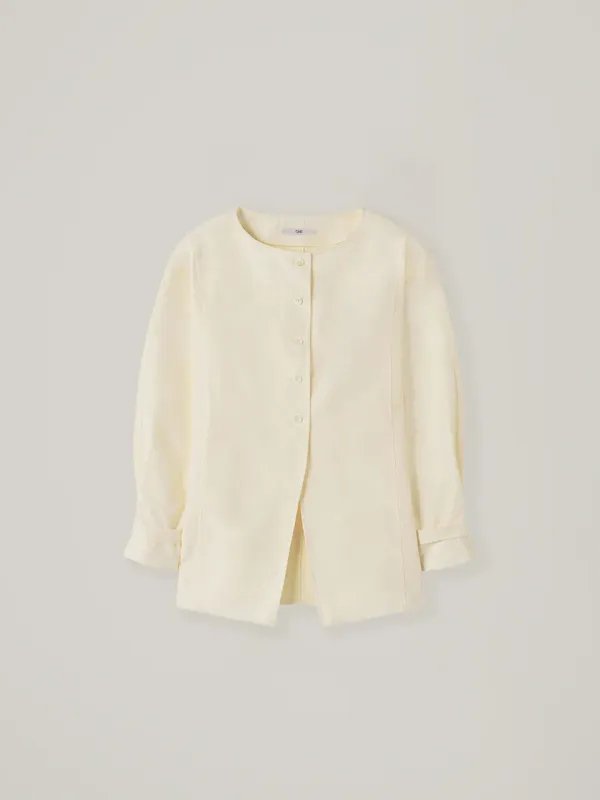 Marie button blouse - Cream