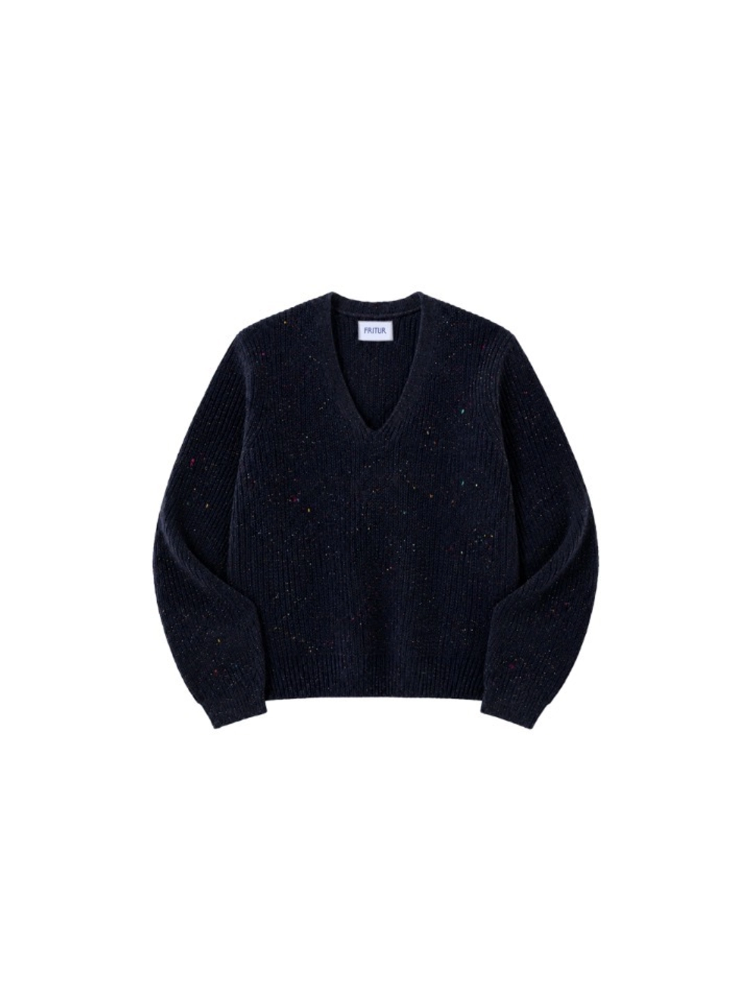 프리터 Chine Rollup Knit Navy_F263KN07 상품 이미지 1