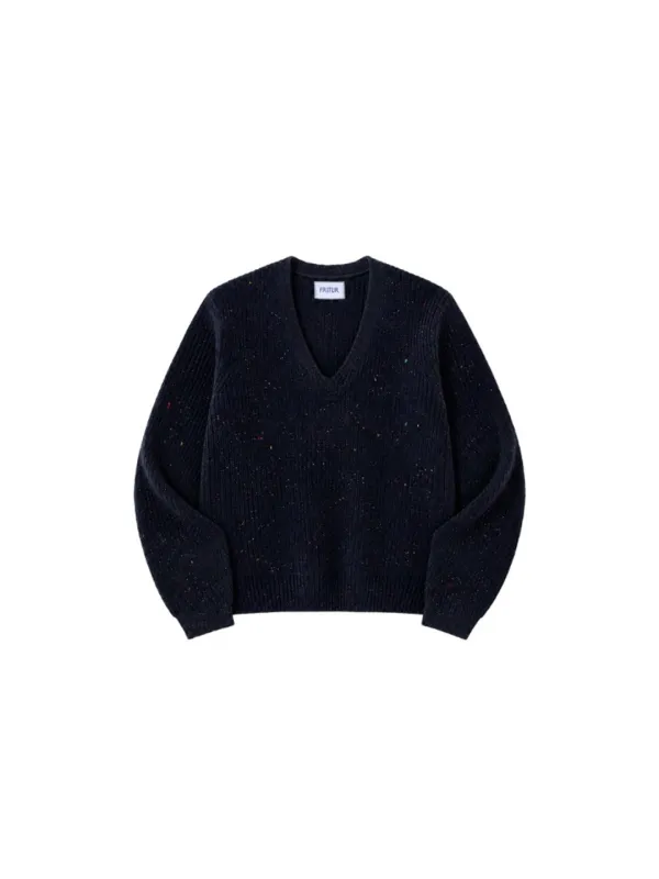 Chine Rollup Knit Navy_F263KN07