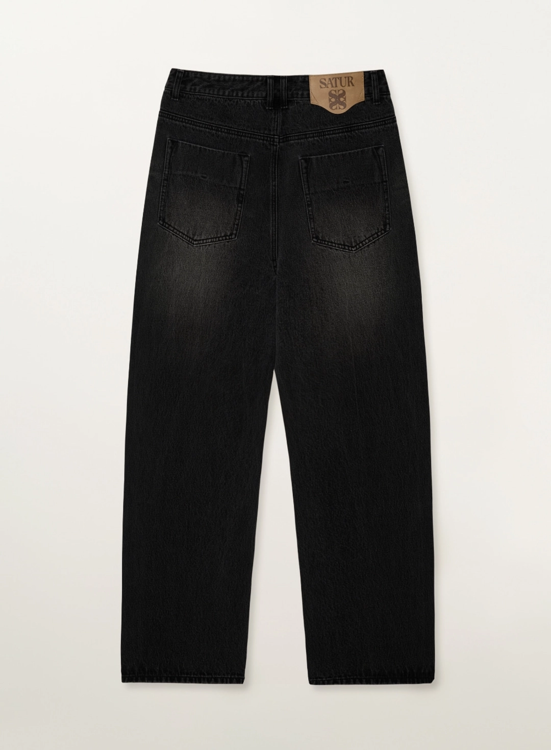 세터 Straight Washed Denim Pants - Black 상품 이미지 2