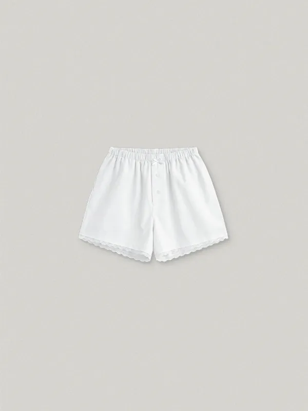 MERLINE SHORT PANTS - WHITE멜린 숏 팬츠