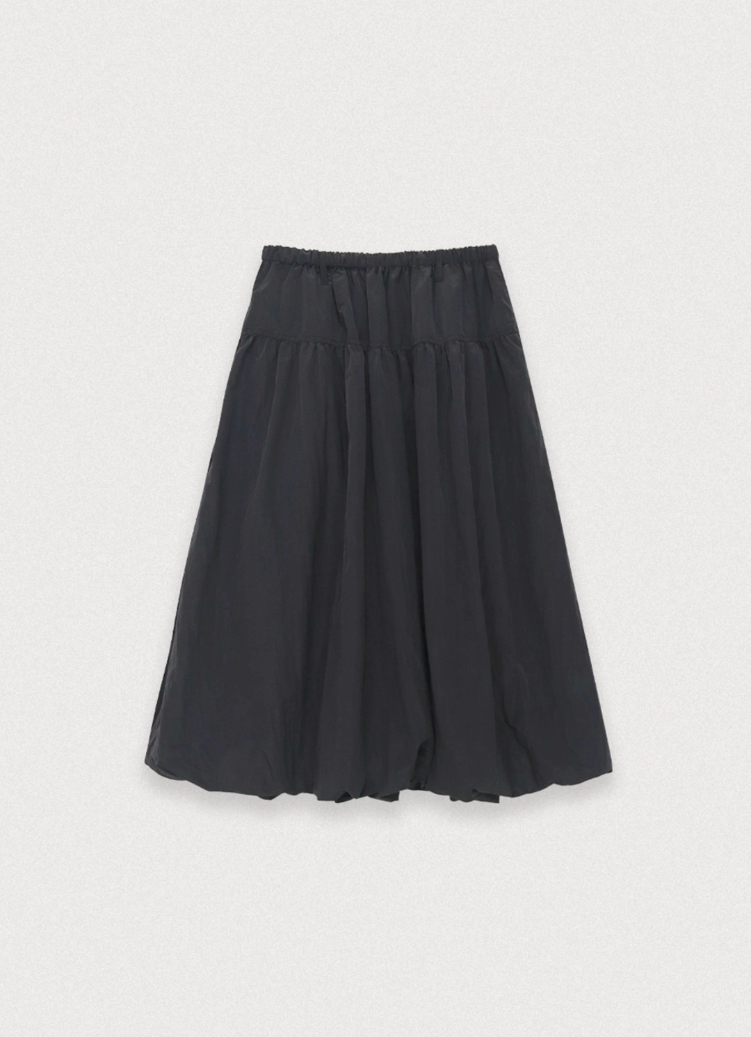 포에토 Tipsy glossy skirt - charcoal navy 상품 이미지 1