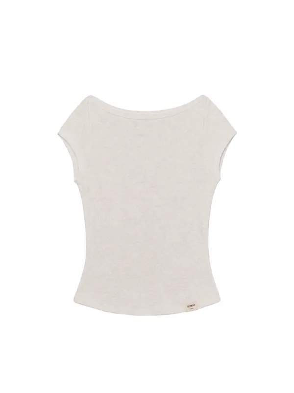 G CLASSIC BOAT NECK TEE (OATMEAL)