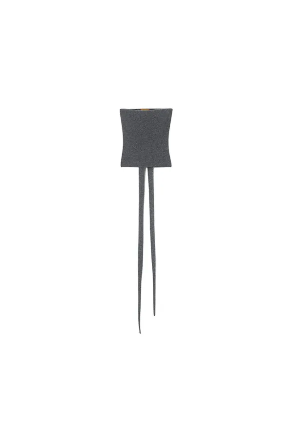 REFINED CASHMERE WRAP TUBE TOP [GREY]