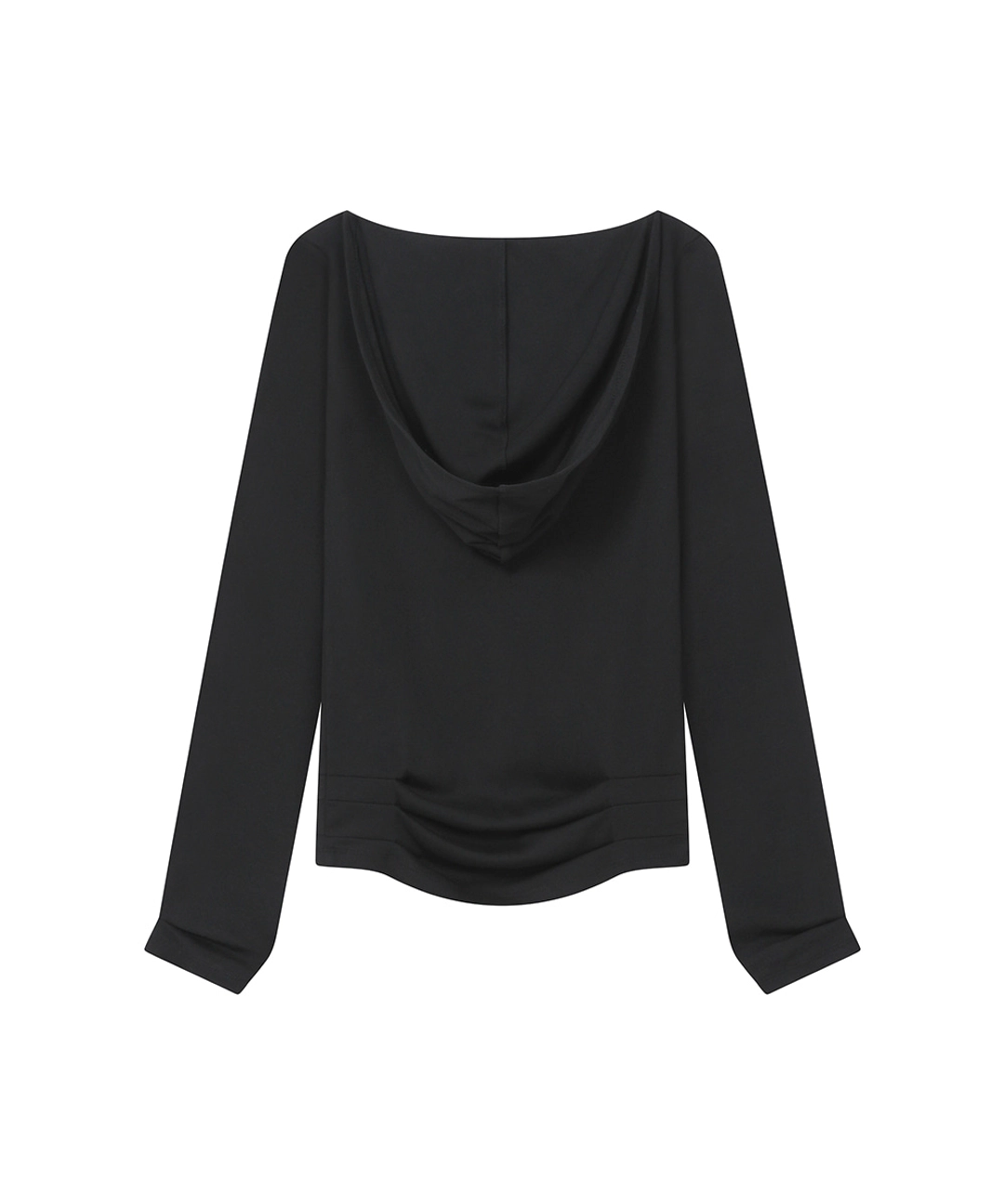 미세키서울 Cowl hoodie long sleeve BLACK 상품 이미지 2
