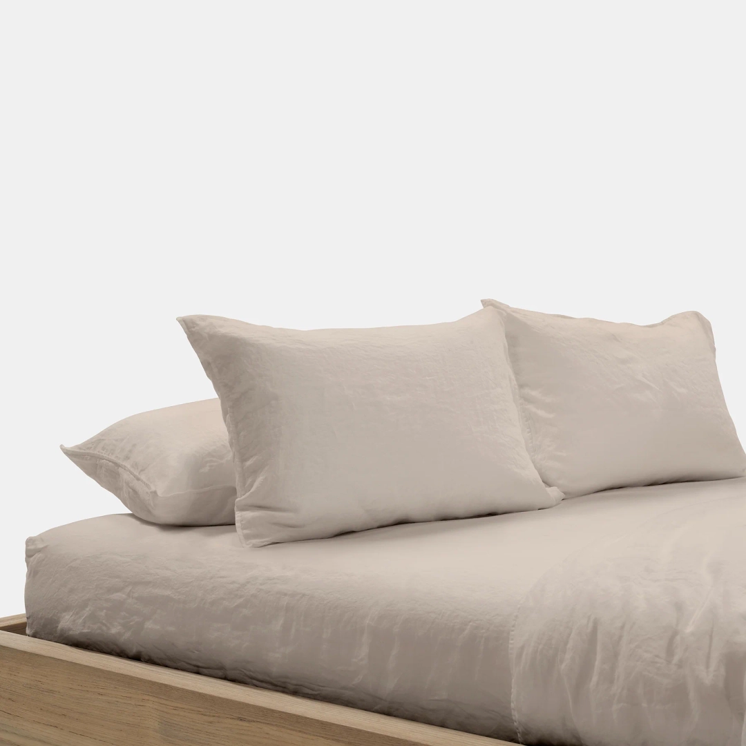 제임스펄스 Set of 2 Linen Pillow Sham - Oyster 상품 이미지 1