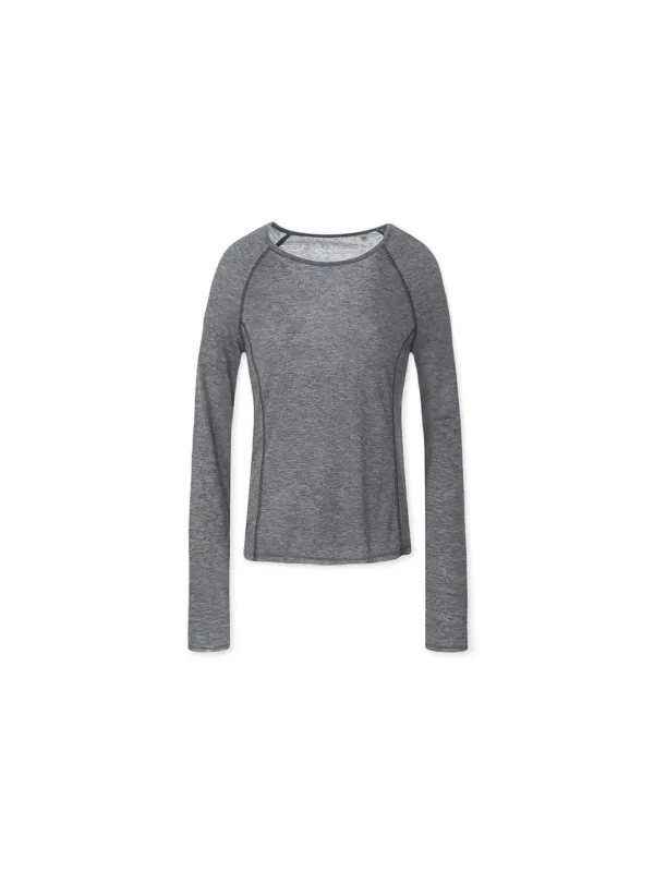RANTANA LONG SLEEVE TOP GRAY