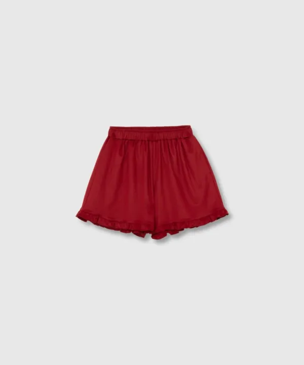 Frill track shorts (Red)