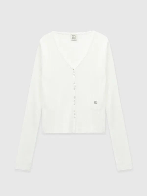Linen Limited Cardigan (Ivory)