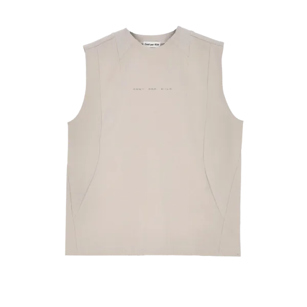 CREW NECK SLEEVELESS GREY