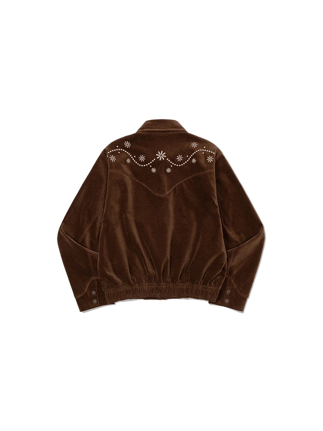 프리터 Western Embroidery Bomber Jacket Brown_F263JK09 상품 이미지 3