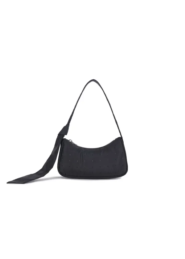 TIE-STRAP MINI BAG (BLACK)