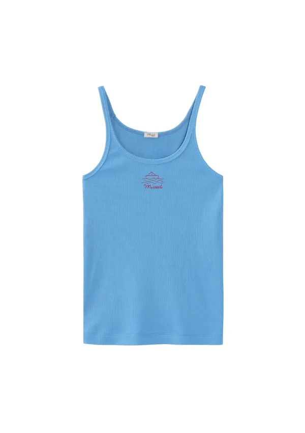 Mused Everyday Sleeveless Top - Blue
