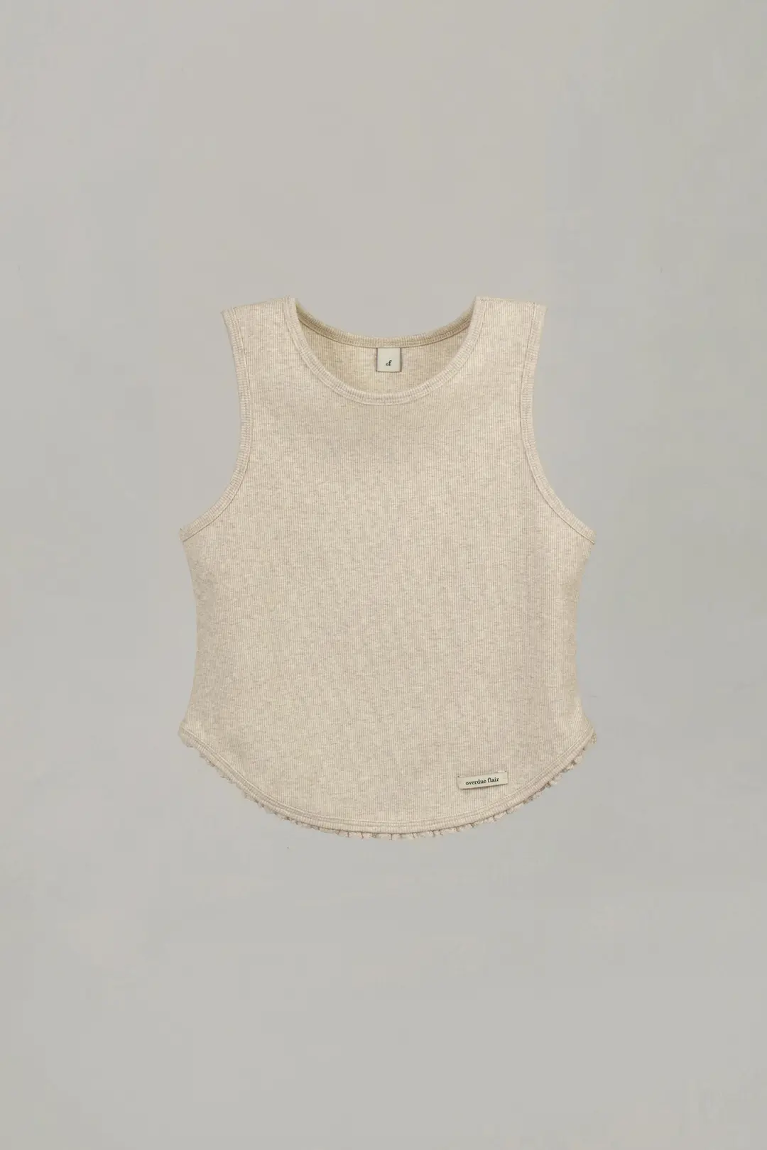 오버듀플레어 HALTER NECK LACE SLEEVELESS_OATMEAL 상품 이미지 3