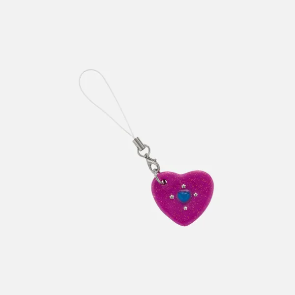 love hearts phone strap-pink