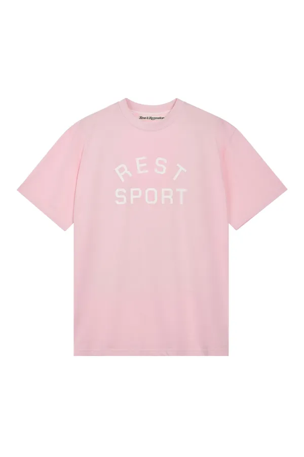 RS LOGO STITCH T-SHIRT - PINK