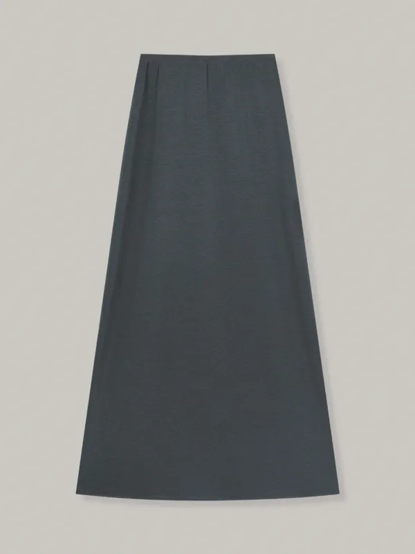 fluid jersey skirt (charcoal)