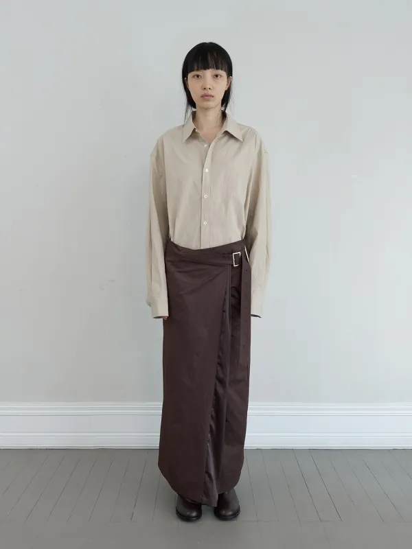 CLASSIC WRINKLED SHIRT IN BEIGE