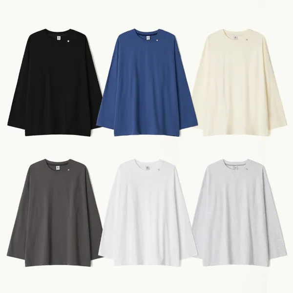 MINI POINT LABEL OVER FIT LONG SLEEVE (6color)