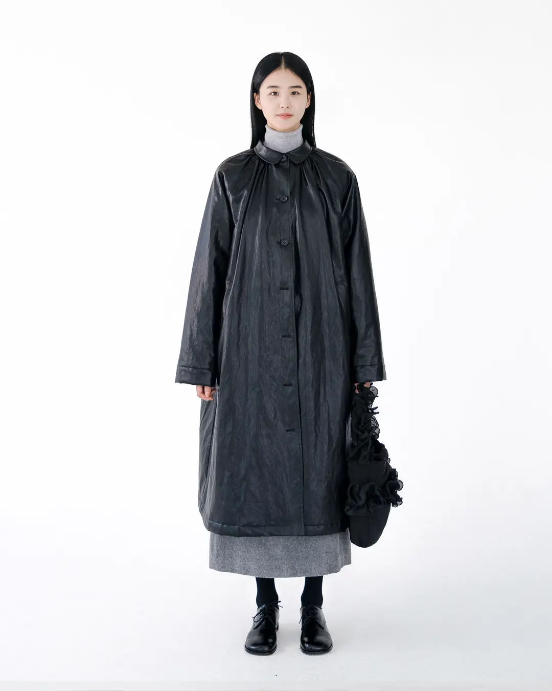 유노이아 leather jane coat 상품 이미지 2