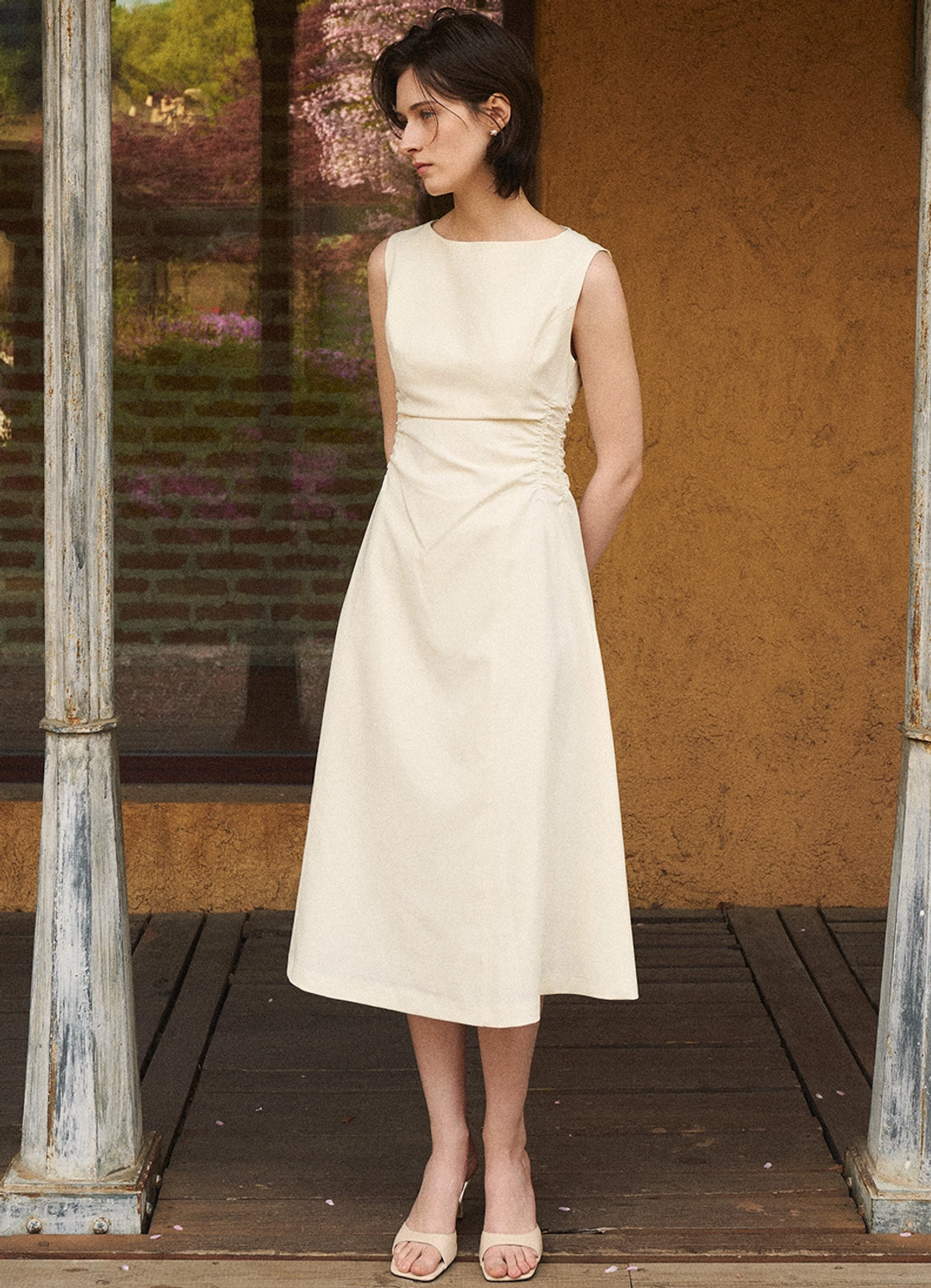 안젤로비안코 Tia Detail Shirring Dress_2color 상품 이미지 2