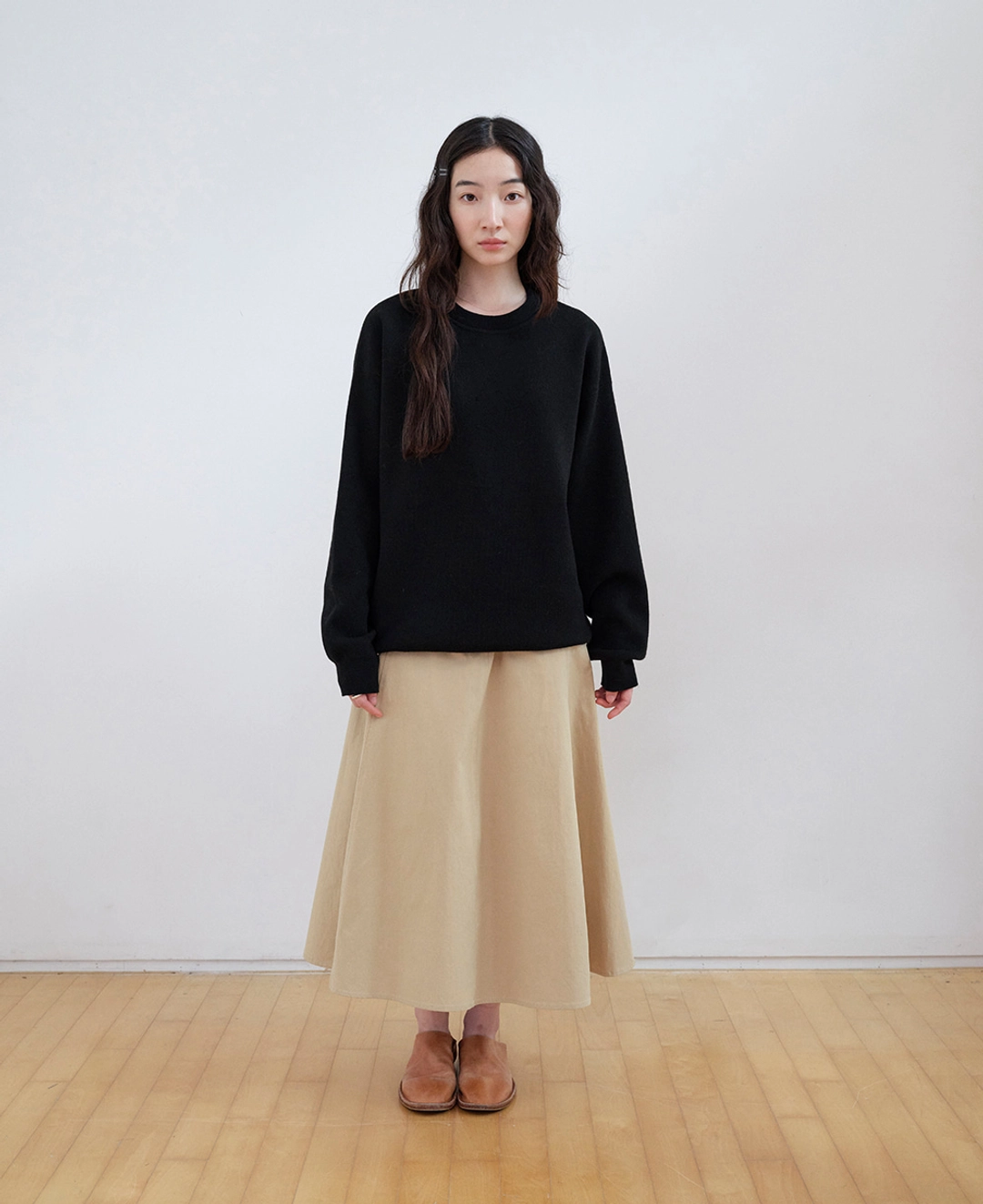 스텝어라운드 Superfine Wool Jacquard Knit MTM_BLACK 상품 이미지 1