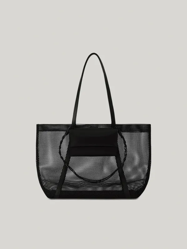 2WAY MESH BAG (SOFT BLACK)