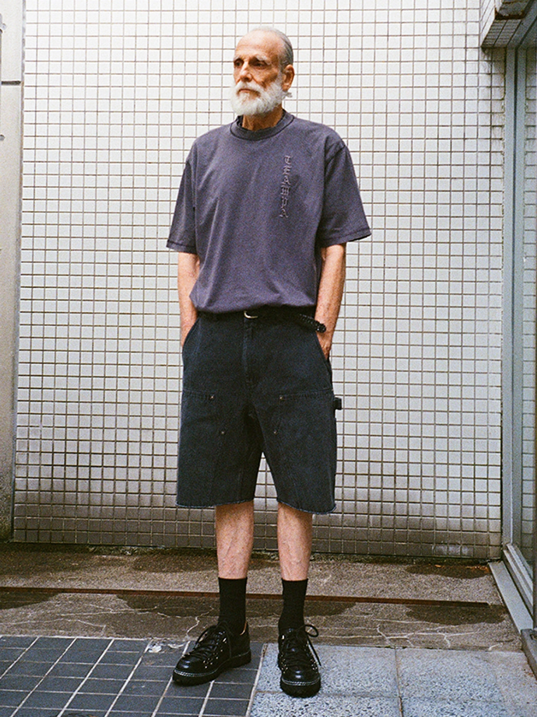 파르티멘토 Cut-Off Carpenter Shorts_Washed Black 상품 이미지 2
