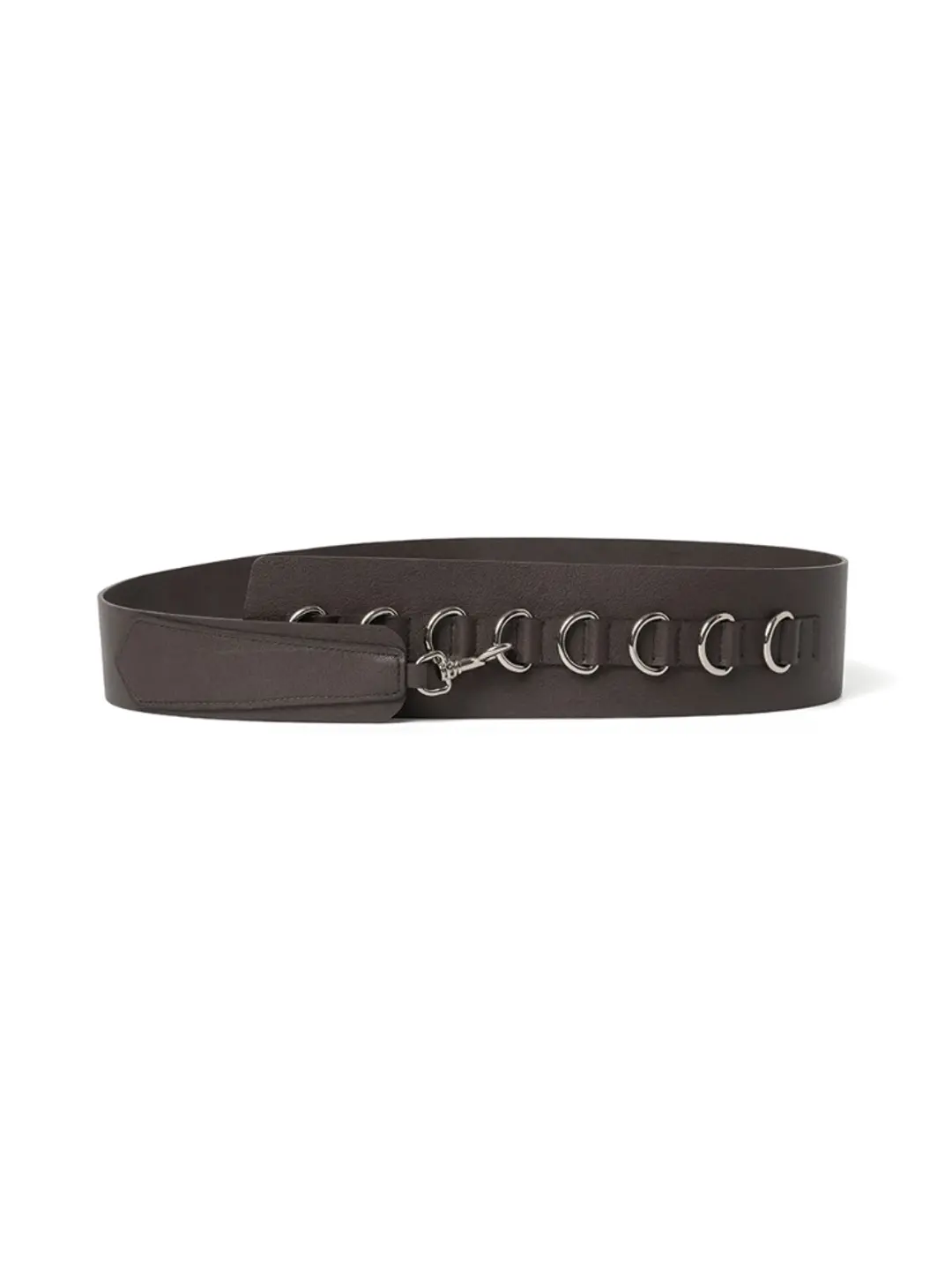 밀로 우먼 Buckle Chain Leather Belt [Brown] 상품 이미지 1