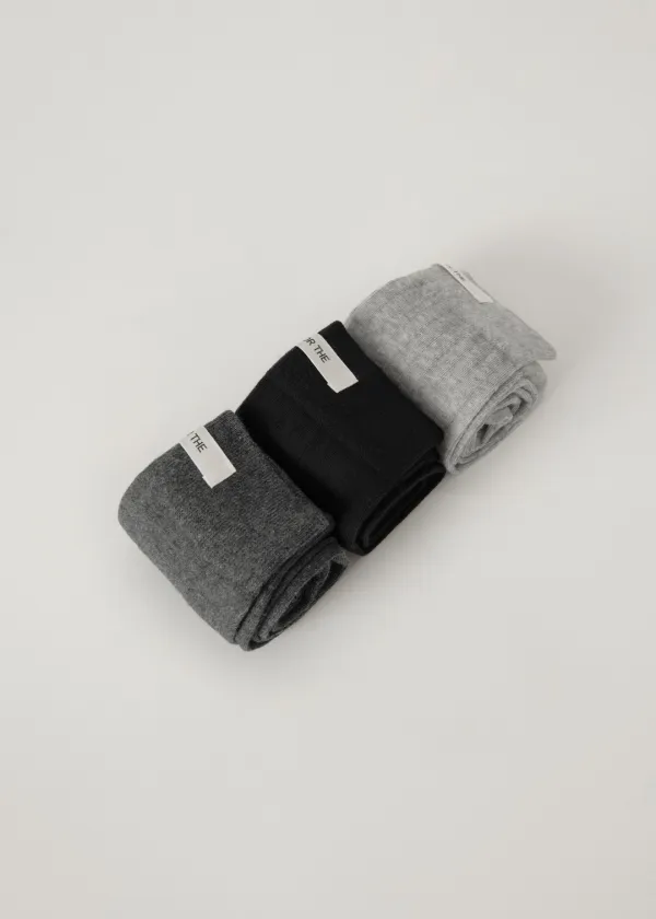 Soft summer rib socks (3colors)