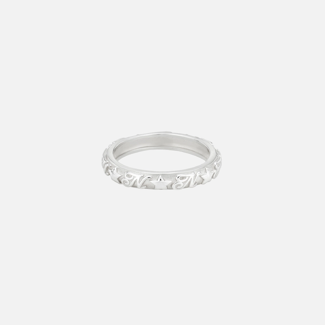 엔프프 [silver925] star logo ring-silver 상품 이미지 3