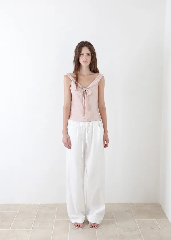 Kate Cotton Pants (White)