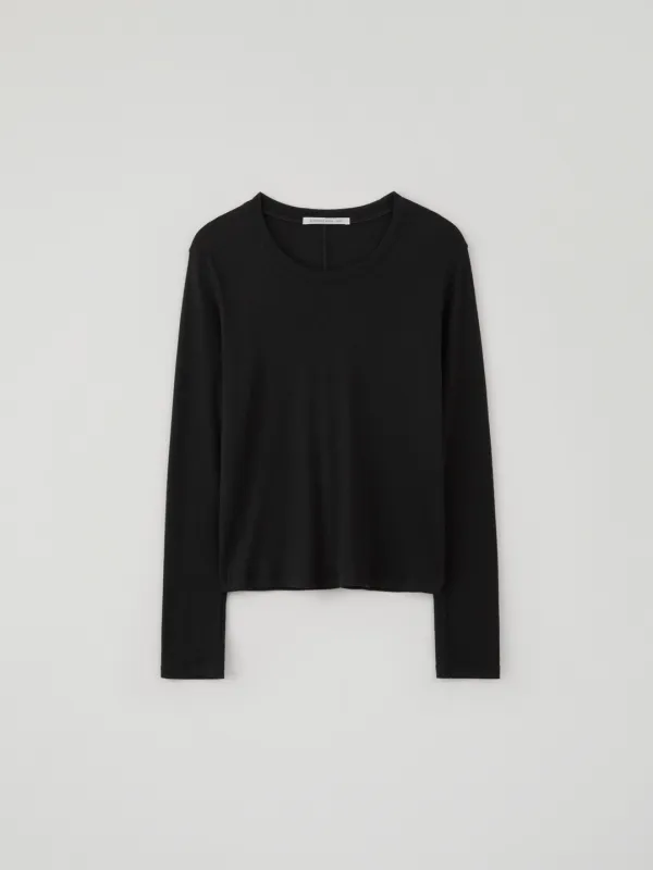 Soft U-neck Tee(Black)