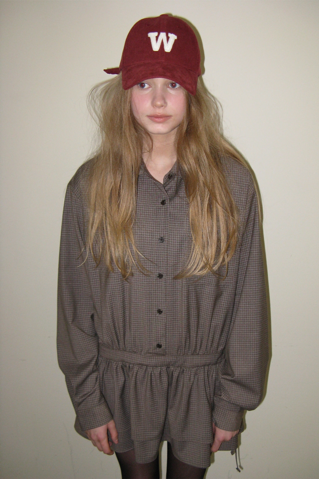 위드아웃썸머 Sandy check onepiece_brown 상품 이미지 2