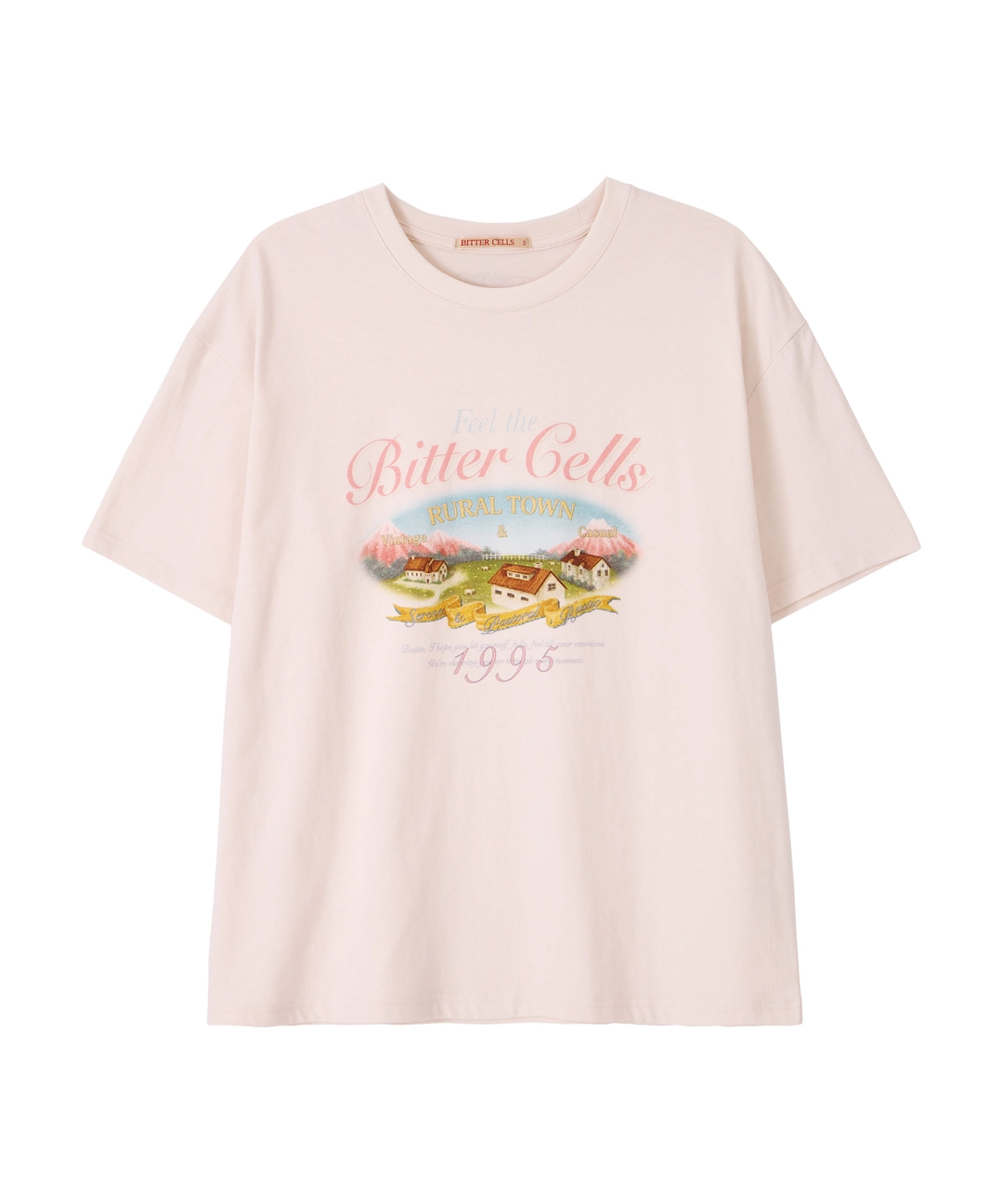 비터셀즈 Rustic Town Tee-Light Pink 상품 이미지 1