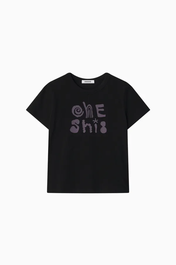 ART LOGO T-SHIRT, BLACK