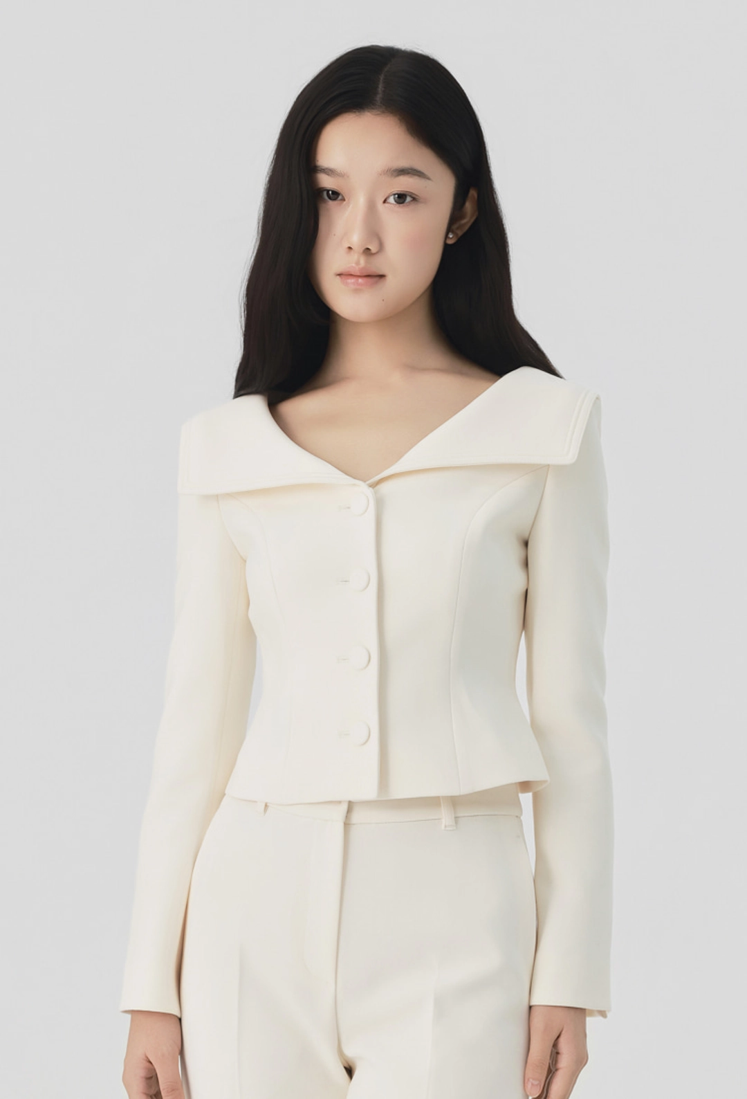 그레이스유 Sienna Sailor Collar Jacket (Cream) 상품 이미지 1