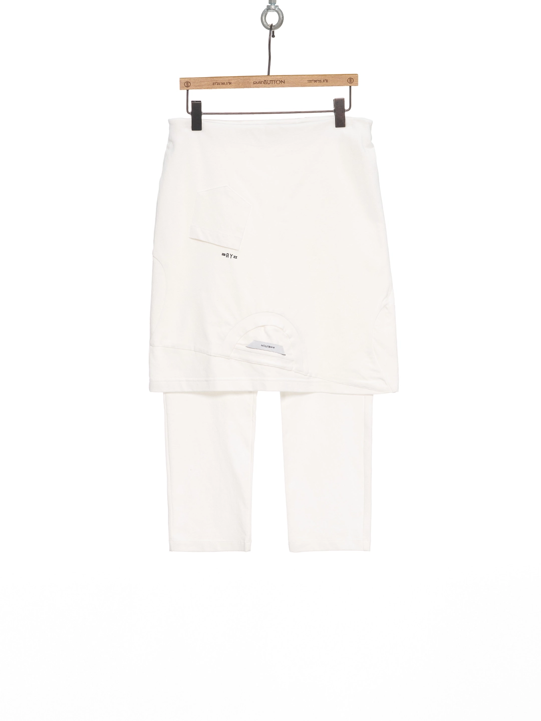 푸쉬버튼 PF25 WHITE T-SHIRT UPSIDE DOWN SKIRT LEGGINGS 상품 이미지 1