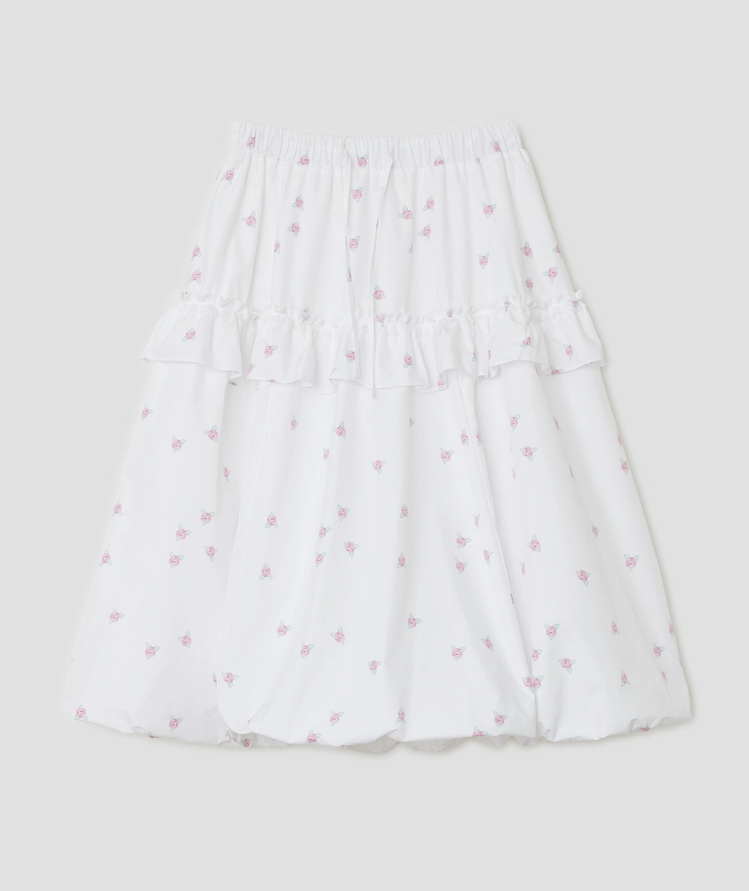 타입서비스 Flower Volume Skirt [White] 상품 이미지 1