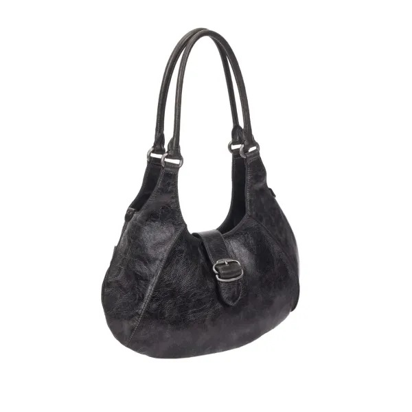 Halfmoon Vintage Hobo Bag M (하프문 빈티지 호보백 미듐) Khaki Grey